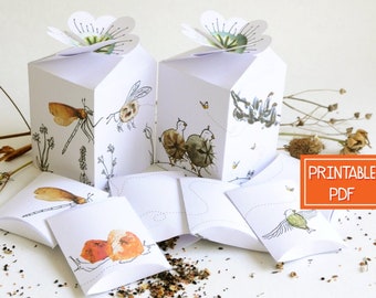 Printable Seed Packet | DIY Gift Box for Gardeners | INSTANT Download