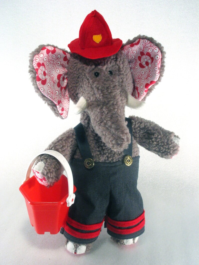 Naaipatroon Knuffel olifant Digitaal download & print Etsy
