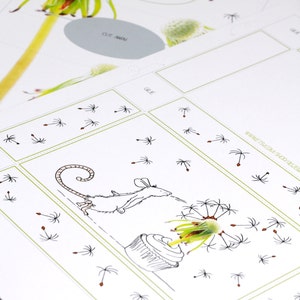 小さな印刷可能なギフトボックス - カップケーキマウス - 即時ダウンロード PDF、デジタルテンプレート 画像 3