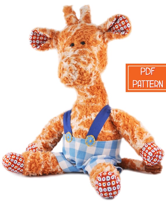 stuffed giraffe sewing pattern free