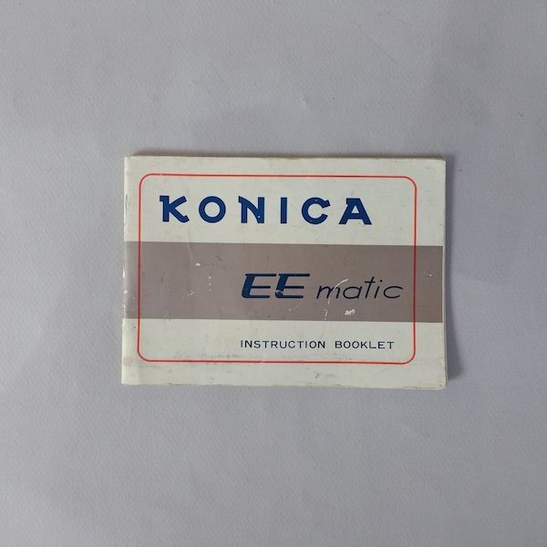 Konica EEmatic camera instruction manual VINTAGE 1960s