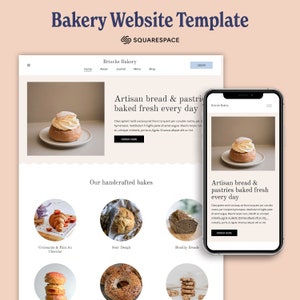 Squarespace Website Template for bakeries & home baking businesses | Squarespace Training