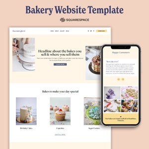 Squarespace Website Template for bakeries & home baking businesses | Squarespace Training