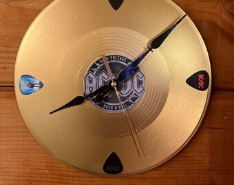 AC/DC High Voltage Gold Record Clock