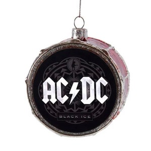 AC/DC Drum Ornament Official Band Merch Angus Young Christmas Holiday ...