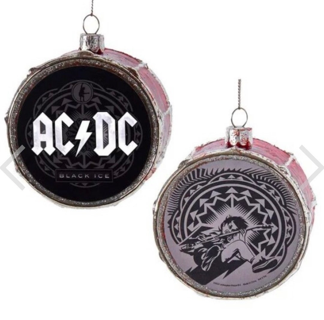 AC/DC Drum Ornament Official Band Merch Angus Young Christmas Holiday ...