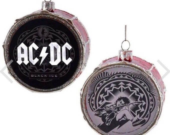 AC/DC Drum Ornament Official Band Merch Angus Young Christmas Holiday ...