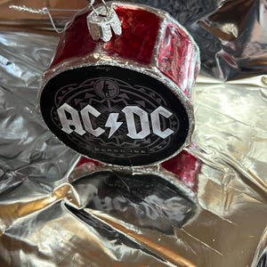 AC/DC Drum Ornament Official Band Merch Angus Young Christmas Holiday ...