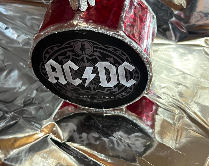 AC/DC Drum Ornament Official Band Merch Angus Young Christmas Holiday ...