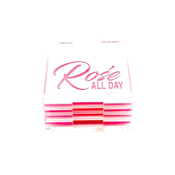 Acrylic Rosé All Day Coasters
