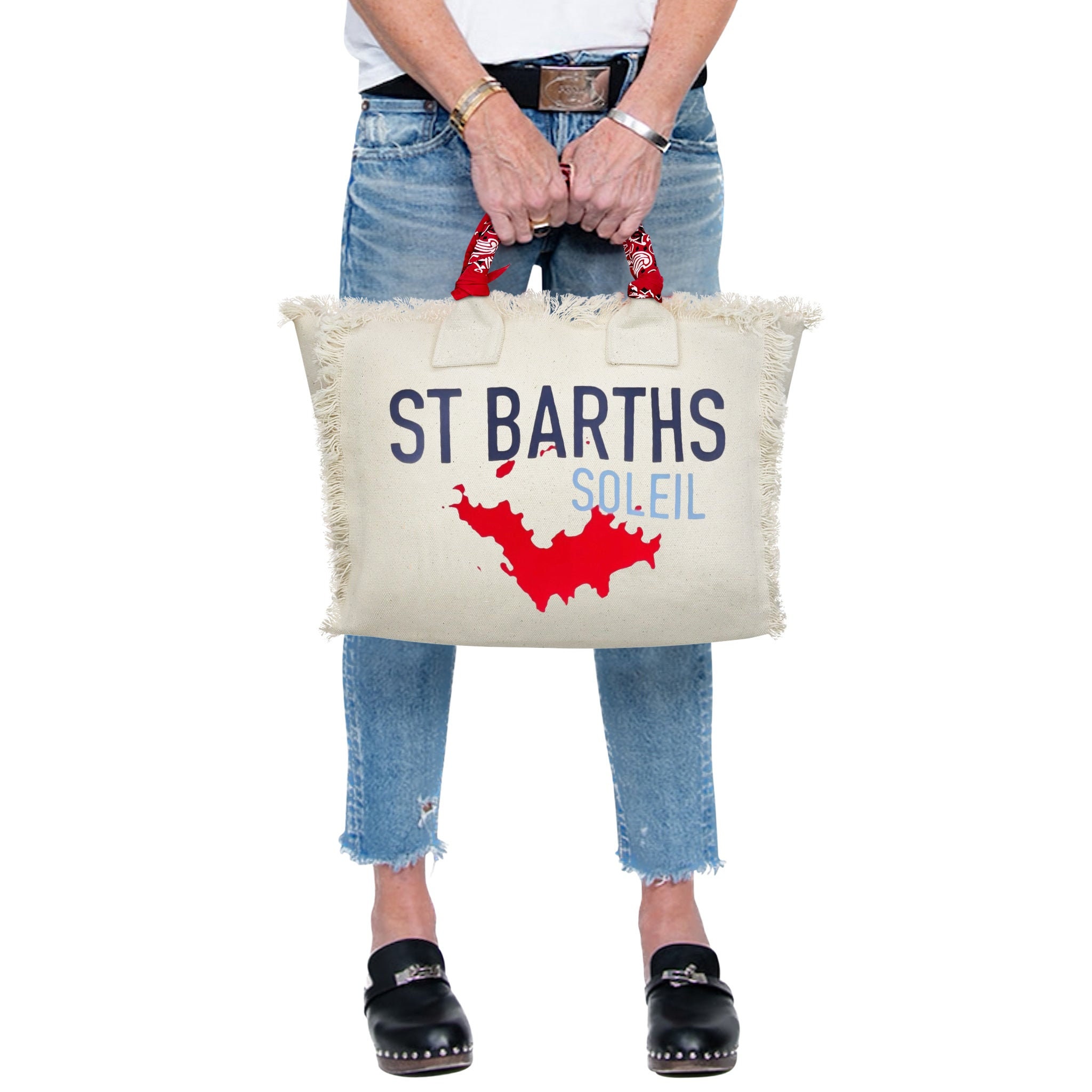  St. Barth's Beach Graphic Tote Bag : Clothing, Shoes & Jewelry