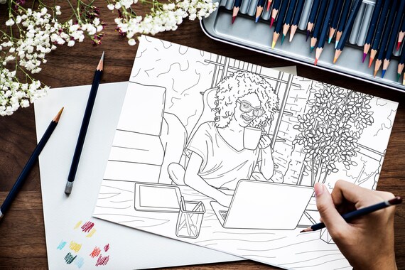 Make Your Own Coloring Book: FREE Tutorial