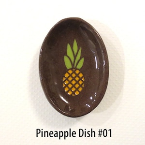 Pineapple Trinket Dish: Handmade Ceramic Dish