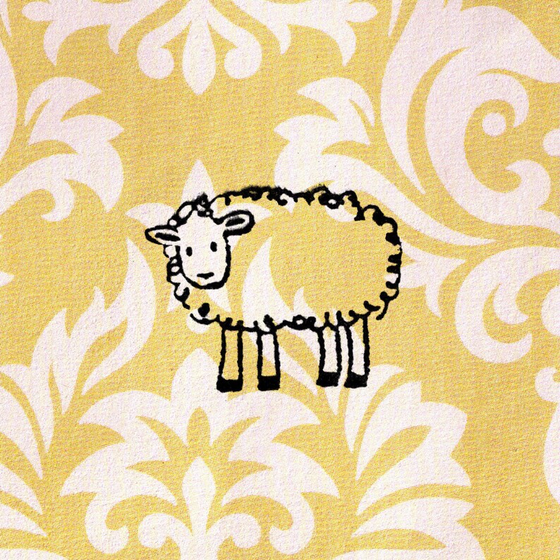 thumbnail image 2 of Sheep Lamb Stamp Whimsical Rubber Stamp 16776 2 of 11
