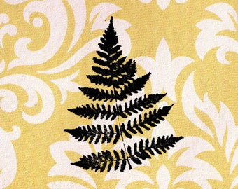 Fern Stamp: Wood Mounted Rubber Stamp