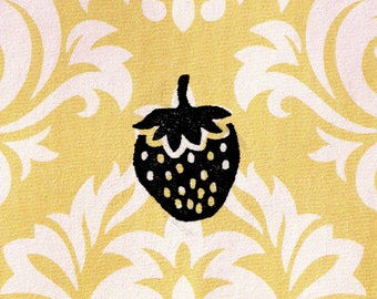 Strawberry Stamp: Wood Mounted Rubber Stamp