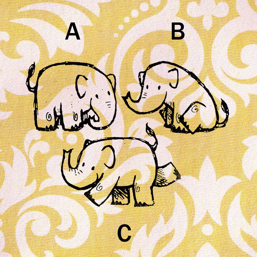 Elephant Stamps Selection Wood Mounted Rubber Stamps Etsy Canada