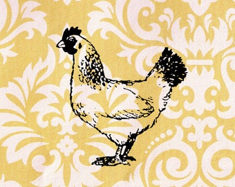 Chicken Stamp: Wood Mounted Rubber Stamp