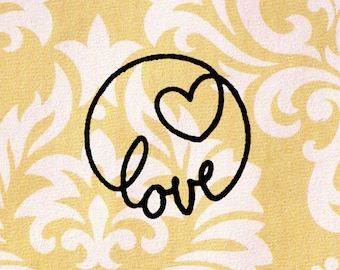 Love Stamp: Wood Mounted Rubber Stamp