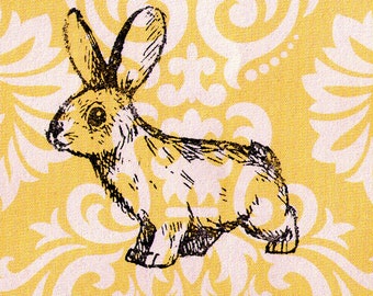 Rabbit Stamp: Wood Mounted Rubber Stamp