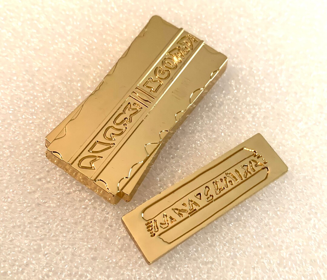 1 Strip & 1 Slip of Gold Pressed Latinum Etsy