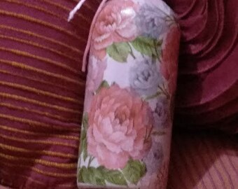 Decoupaged and Decorated Bottles