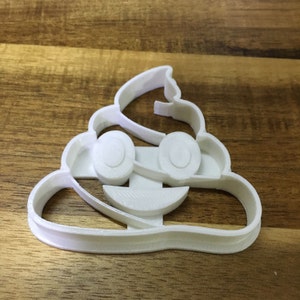Emoji &quot;Poo&quot; 3D Printed Cookie Cutter