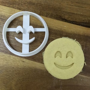 Emoji Happy Blushing Smile 3D Printed Cookie Cutter