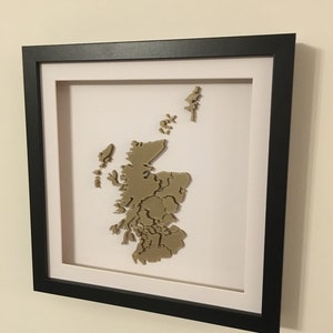 Scotland - Framed 3D Map - Unique, Beautiful & Original Artwork