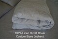 Linen Duvet Cover Custom Size inches 100% Flax Pure Organic Natural Bedding Doona Quilt SALE