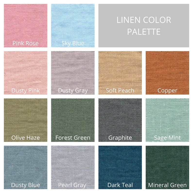 Forest Green Linen Sheet Set, Stonewashed European Flax, Deep Pocket image 5