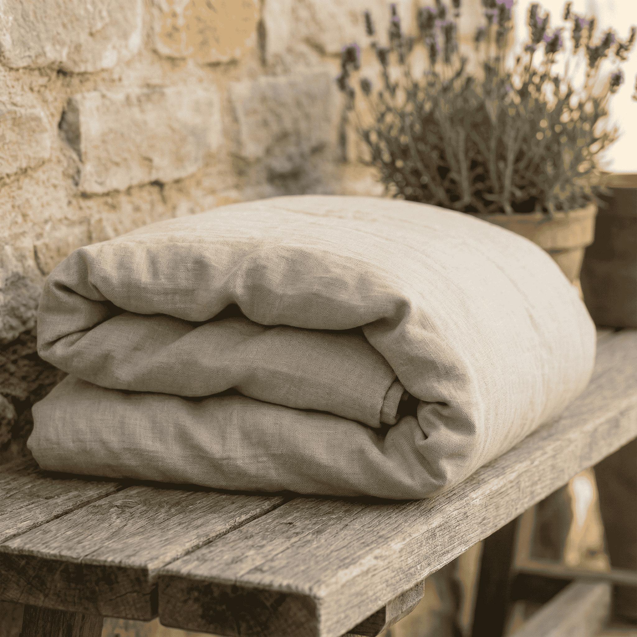 European Flax Linen Classic Stripe Duvet Cover & Shams European Flax Linen Classic Stripe Duvet Cover & Shams