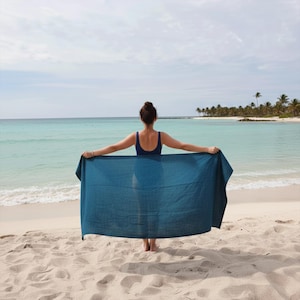 Linen Bath Towel, Hand & Guest Towel, Bath Sheet, Beach Towel – Natural Linen image 2