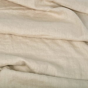 Soft 100% linen fabric by the yard / meter. Stonewashed, for sewing. Cut-to-length linen fabric. Various colors. Medium weight SALE image 8