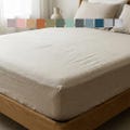 100% Linen Fitted Sheet EU Sizes White Oatmeal Pure Natural Bedding Deep Pocket 140 160 180 200 220 cm