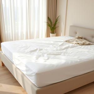 Linen Fitted Sheet Queen King Twin XL Full Double California, Deep Pocket Bed Sheet - USA Sizes SALE