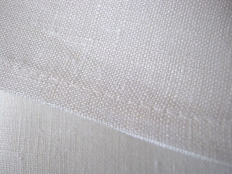 Linen Flat Sheet, Custom Size Bed Sheets, Linen Top Sheet, White Oatmeal image 3