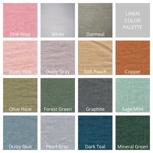 Funda nórdica de lino, tamaño personalizado, 100 % lino orgánico puro, ropa de cama natural, edredón Doona imagen 2