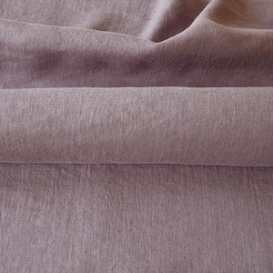 Soft 100% linen fabric by the yard / meter. Stonewashed, for sewing. Cut-to-length linen fabric. Various colors. Medium weight SALE image 5