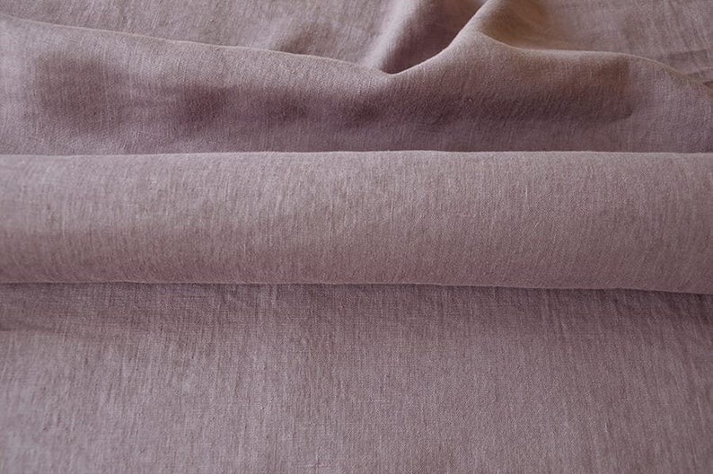 Soft 100% linen fabric by the yard / meter. Stonewashed, for sewing. Cut-to-length linen fabric. Various colors. Medium weight SALE image 5
