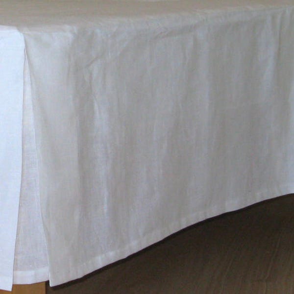 Tailored Linen Bed skirt Dust Ruffle Bedskirt Twin Full Double Queen King 100% Flax Natural Organic Bedding