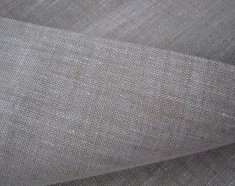 Wide Linen Fabric by the yard 100% Pure Flax Width Medium Weight ECO-friendly