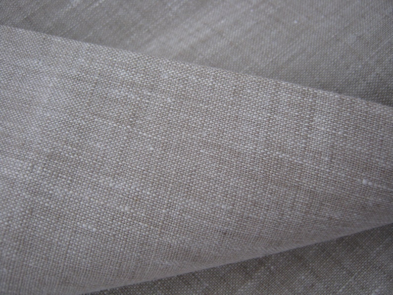 Linen Flat Sheet, Custom Size Bed Sheets, Linen Top Sheet, White Oatmeal image 2