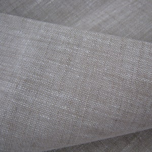 Close-up of oatmeal linen fabric weave