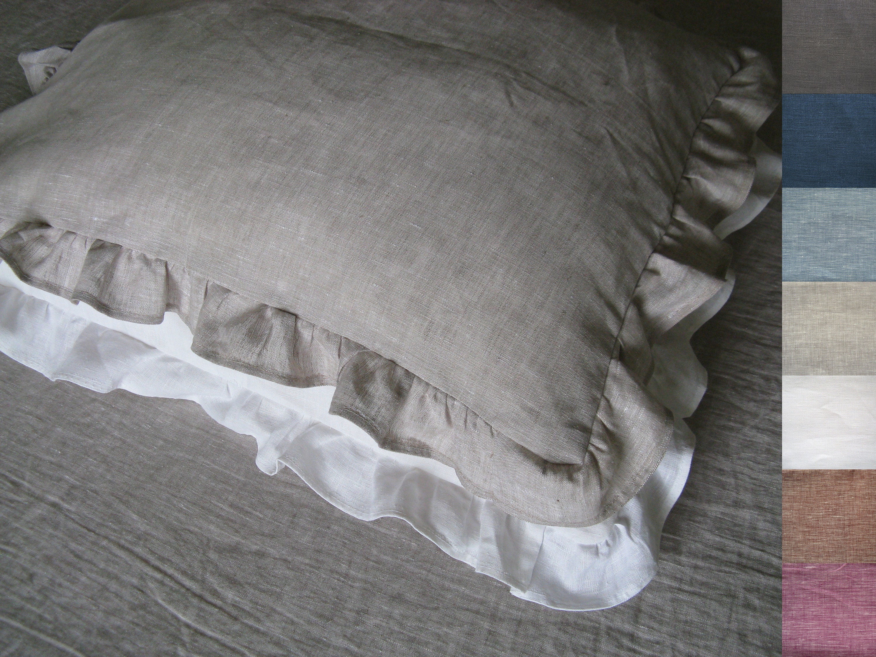 ruffled standard pillowcase