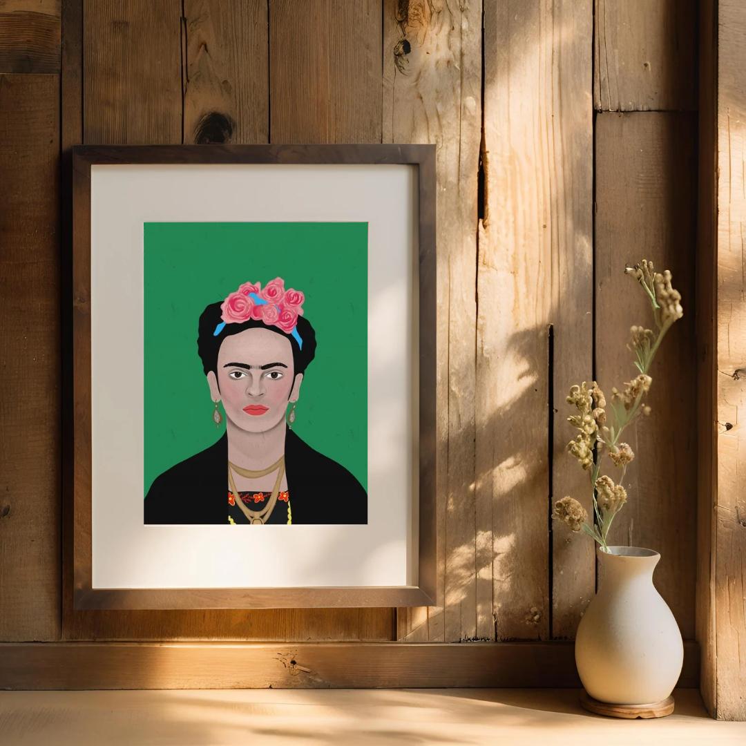Frida Kahlo Portrait Print A4 - Etsy