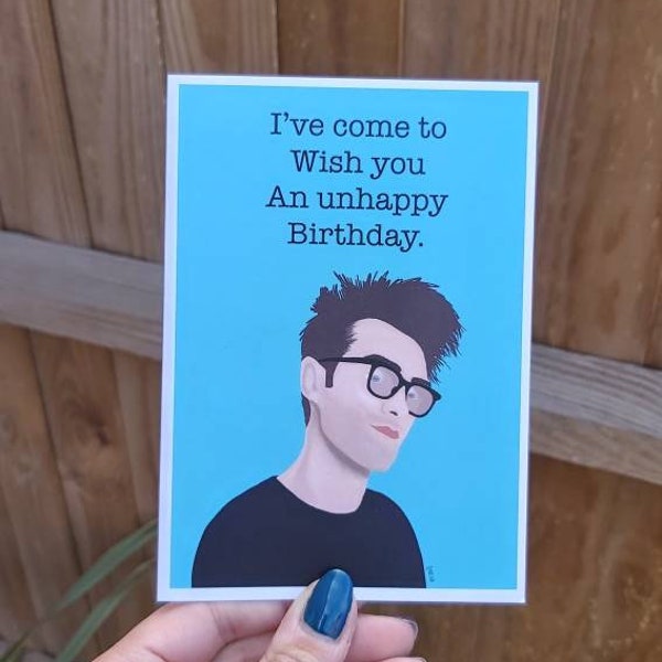 Morrissey Unglücklich Geburtstagskarte