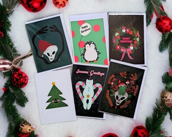 6 Christmas cards CLEARANCE
