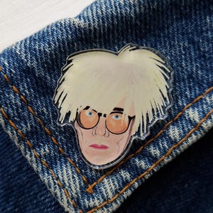 Andy Warhol pin badge