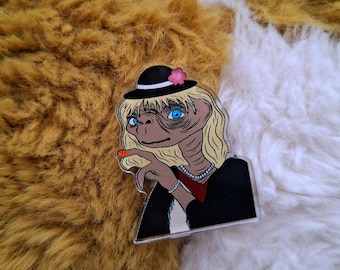 E.T inspired acrylic pin badge